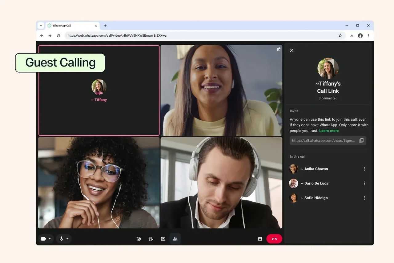 Nu kan vem som helst vara med i WhatsApp-samtal