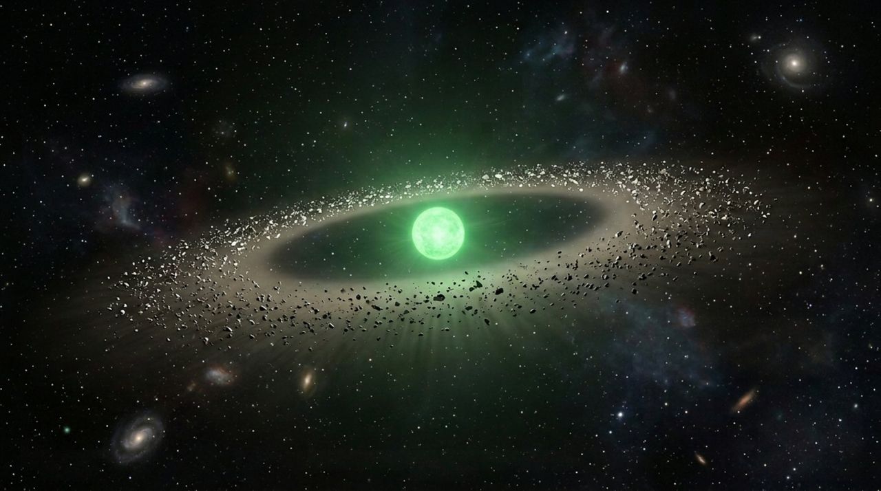 Astronomer hittar grön stjärna