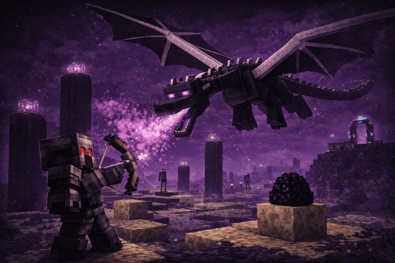 Gemini 4 spöade Ender Dragon i Minecraft