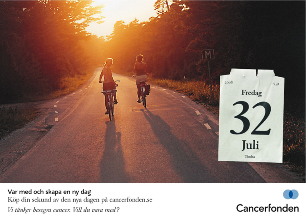 Cancerfonden leker med almanackan