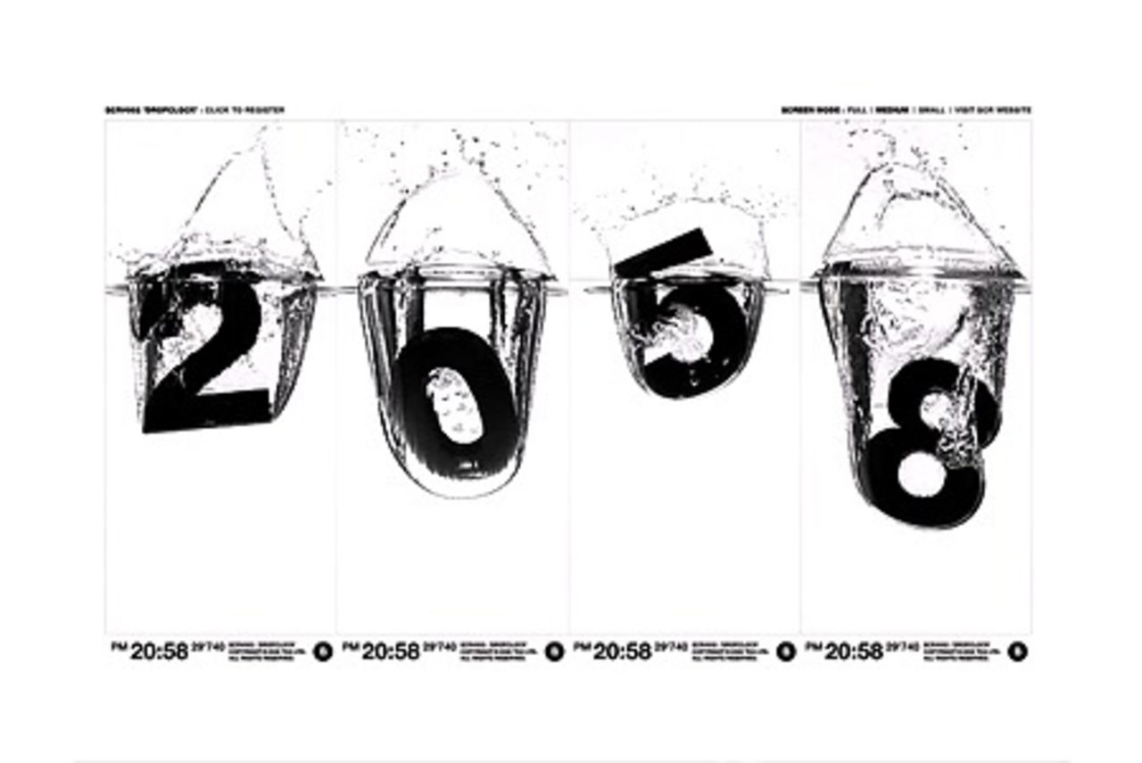 Helvetica under water