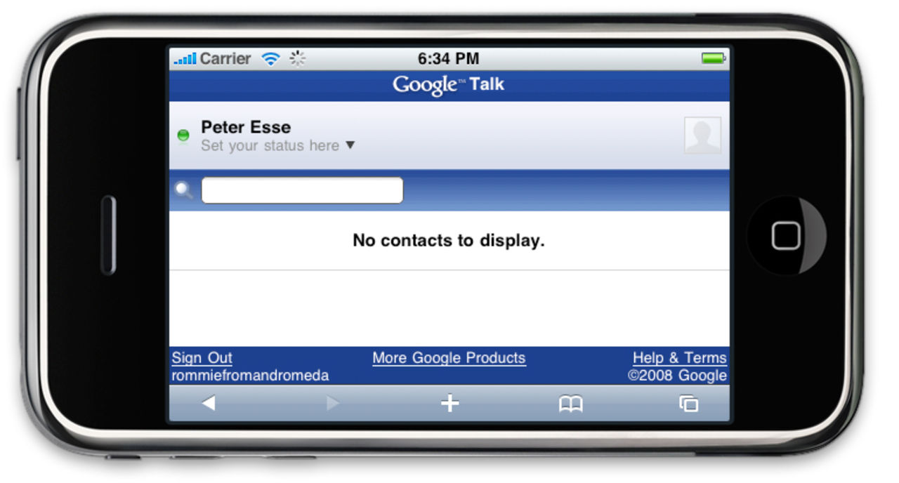 Google Talk till iPhone