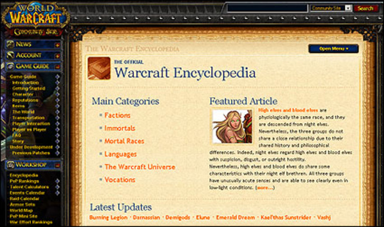 Blizzard lanserar Warcraft-encyklopedin 