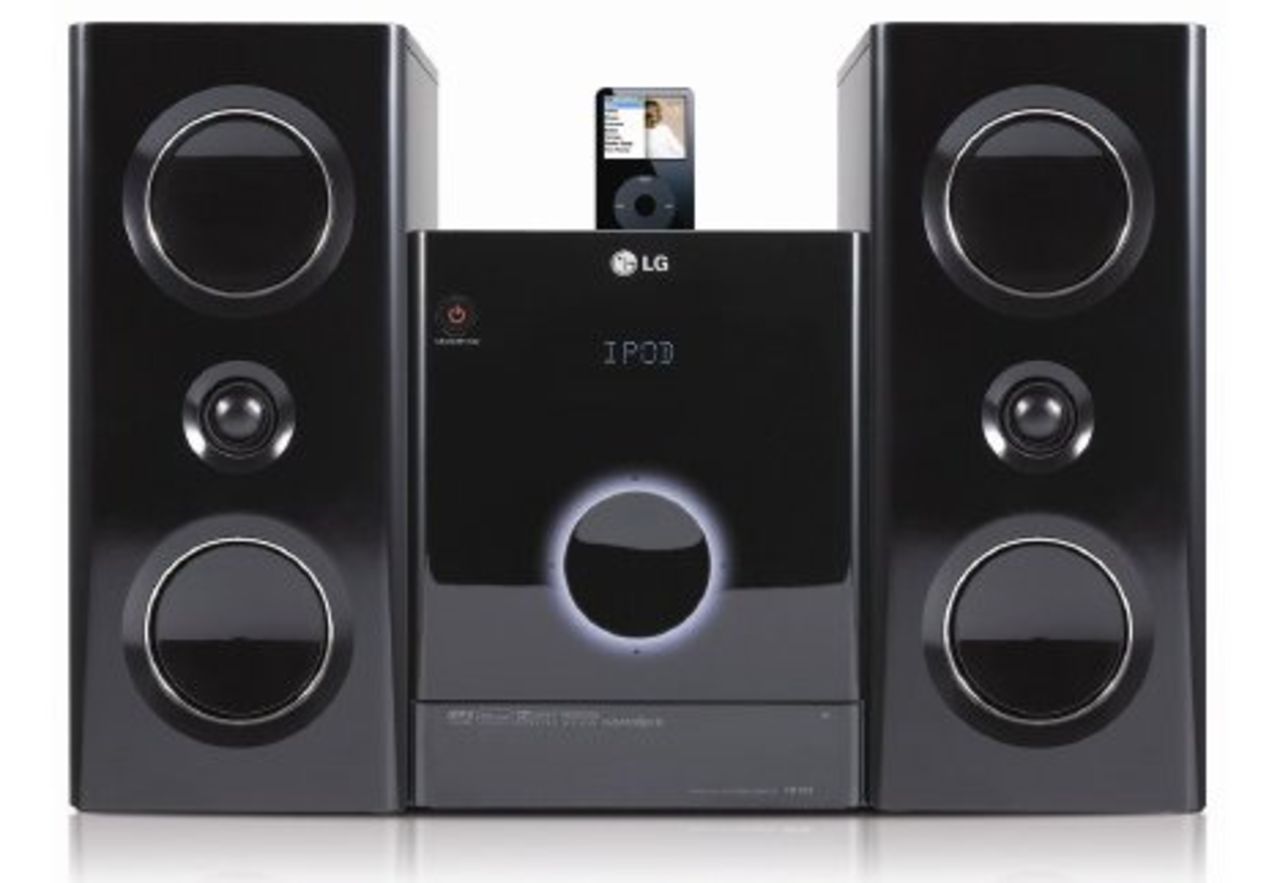 Microsystem med iPod-docka