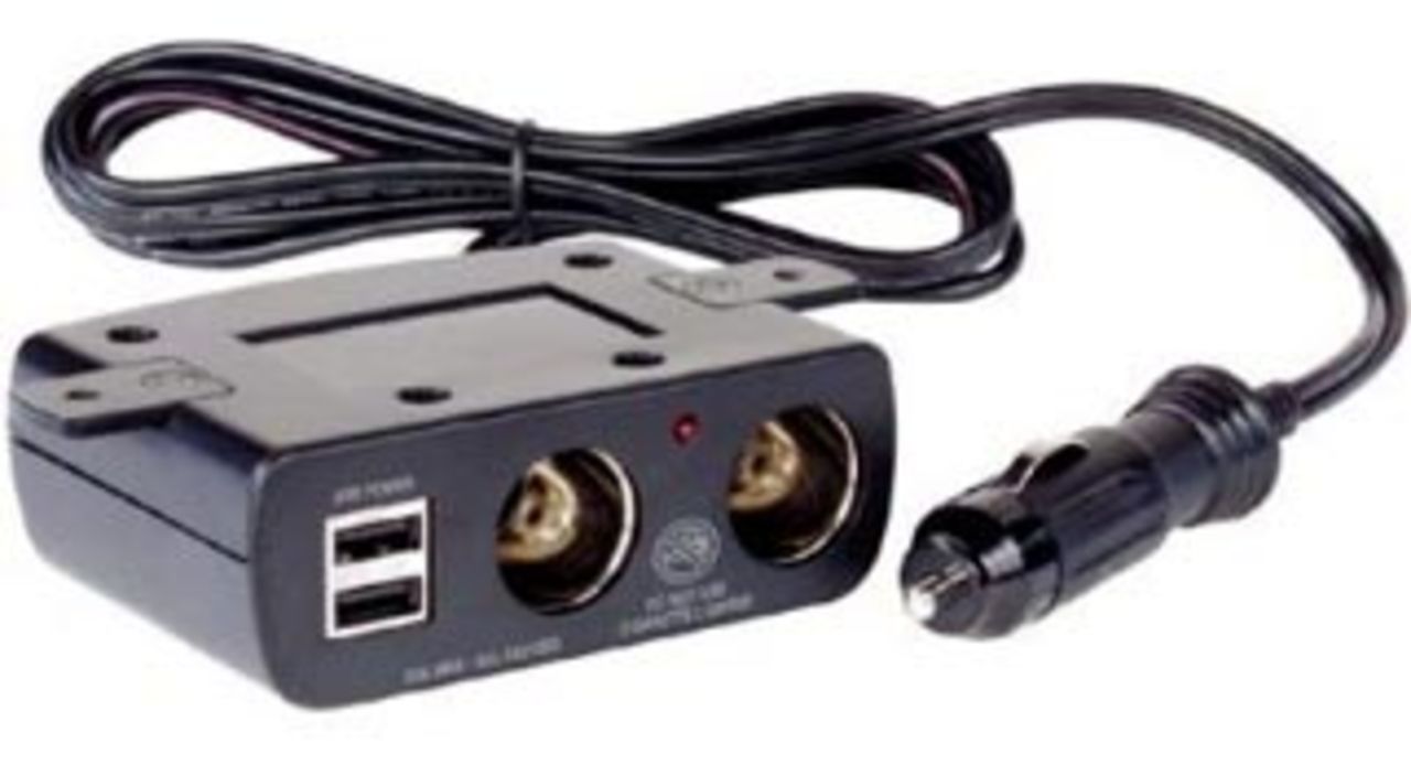 USB-hub för cigarettändar-uttaget
