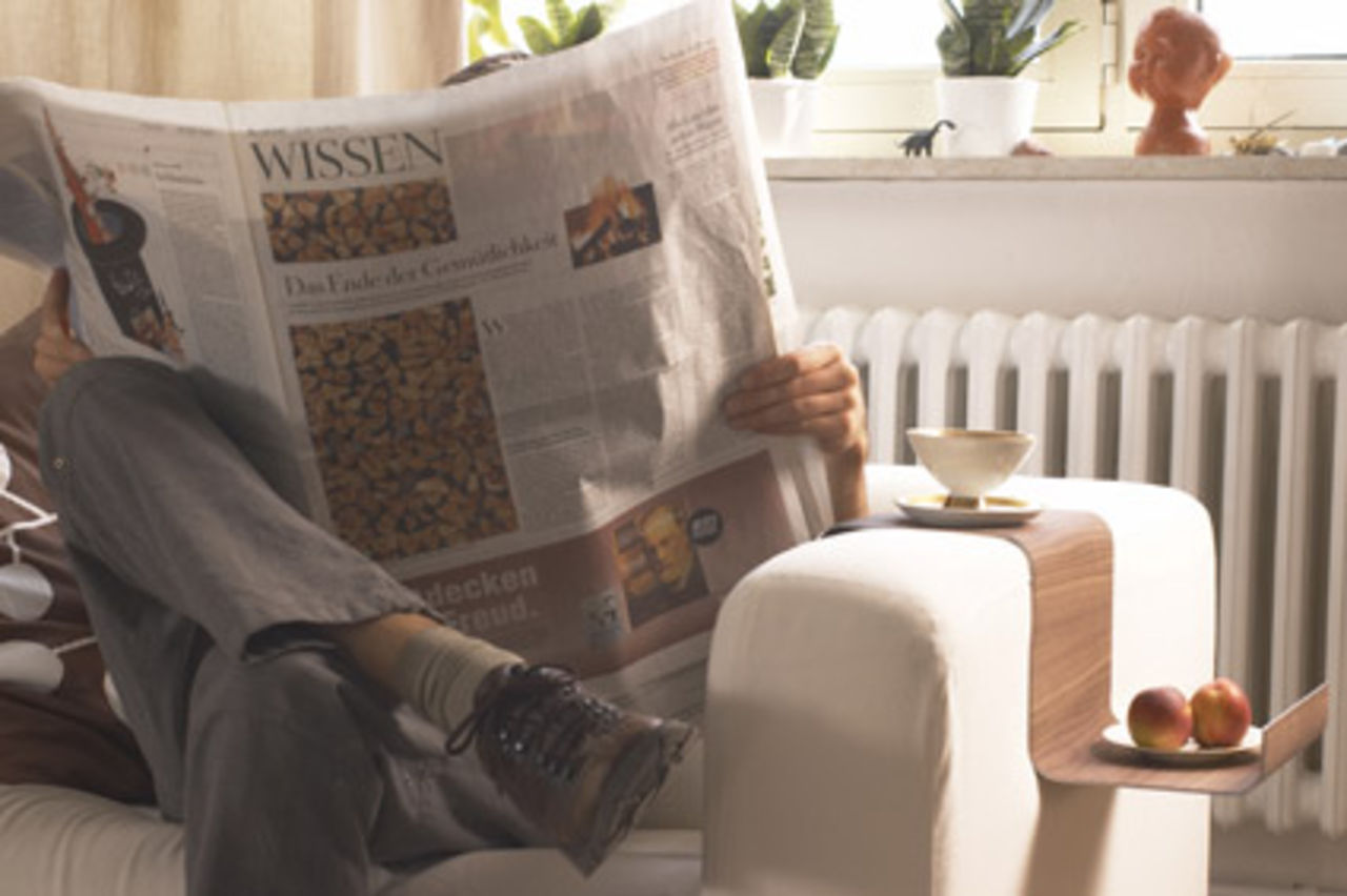 Nära till fjärrisen och kaffekoppen