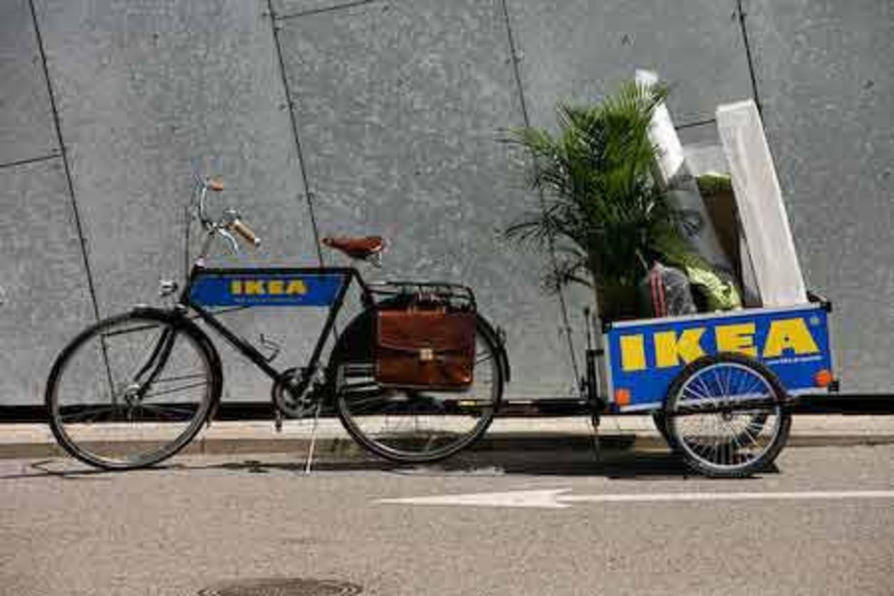 I Danmark hyr IKEA ut cyklar...