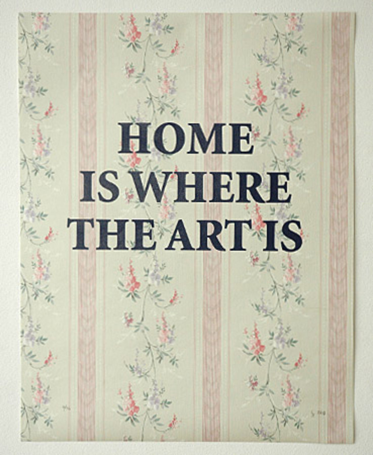 Lite tryckt konst på väggarna