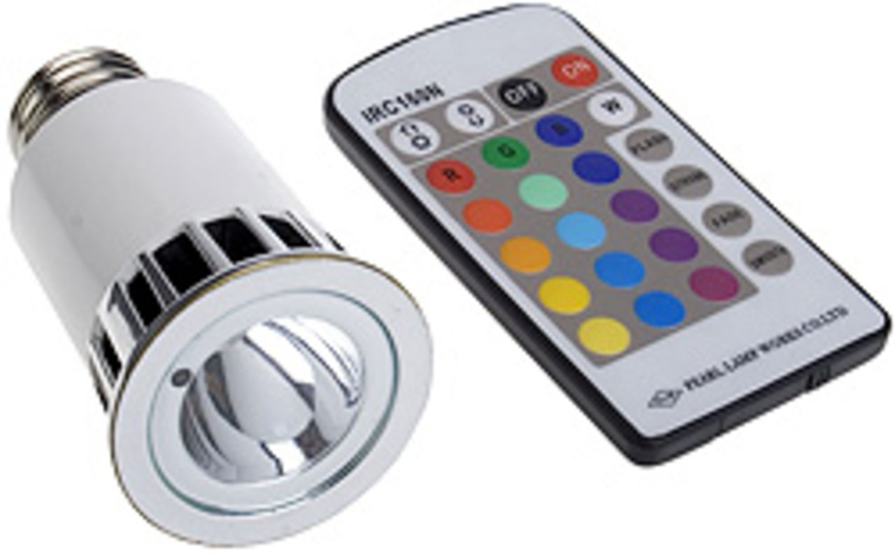 Glödlampa med fjärrkontroll