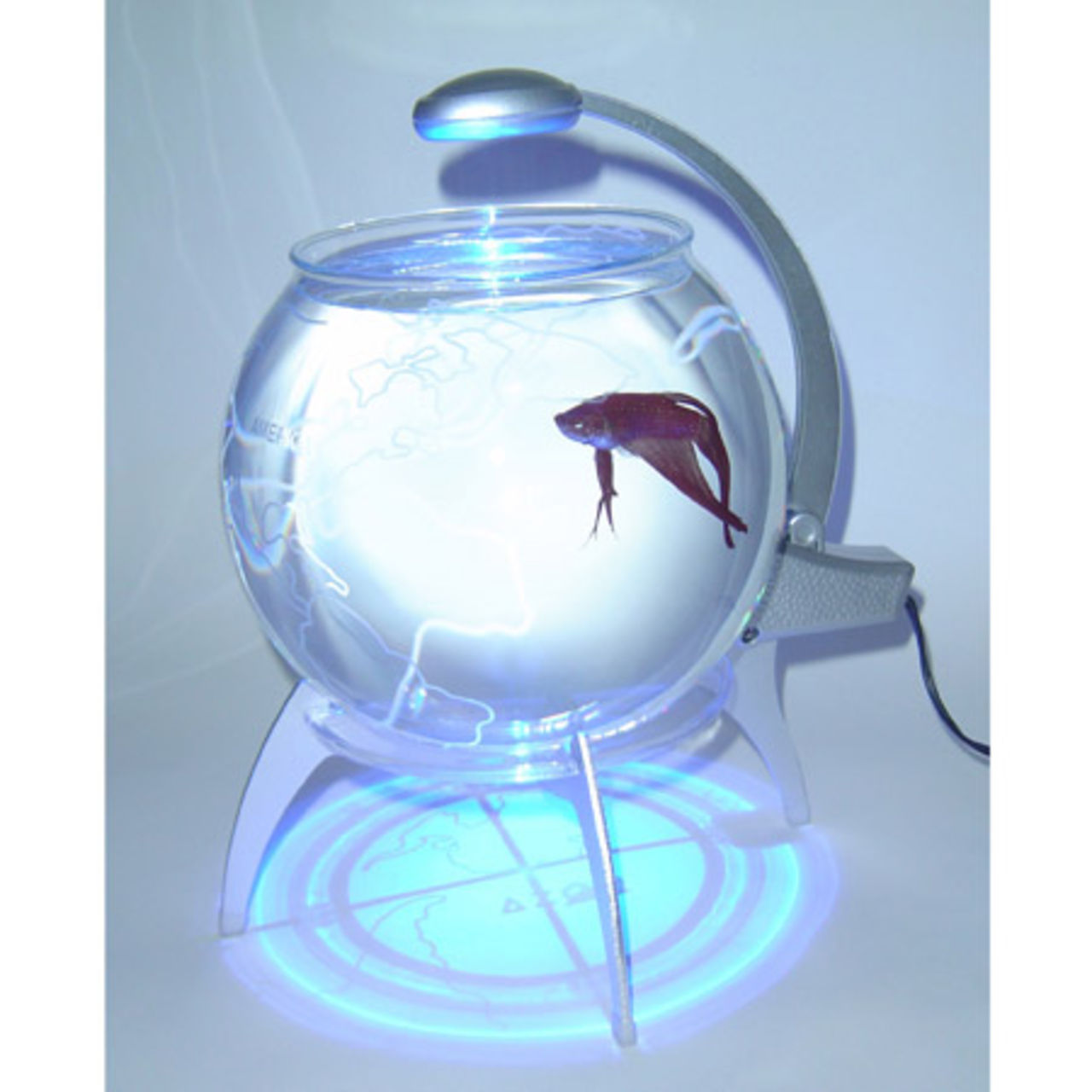 Fiskskål med lysdiods-belysning