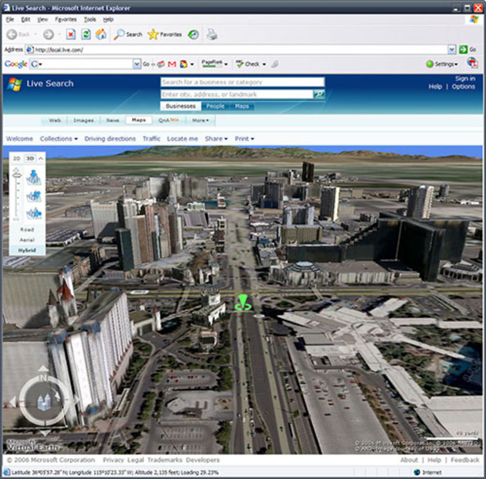 virtual earth 3d beta 2012