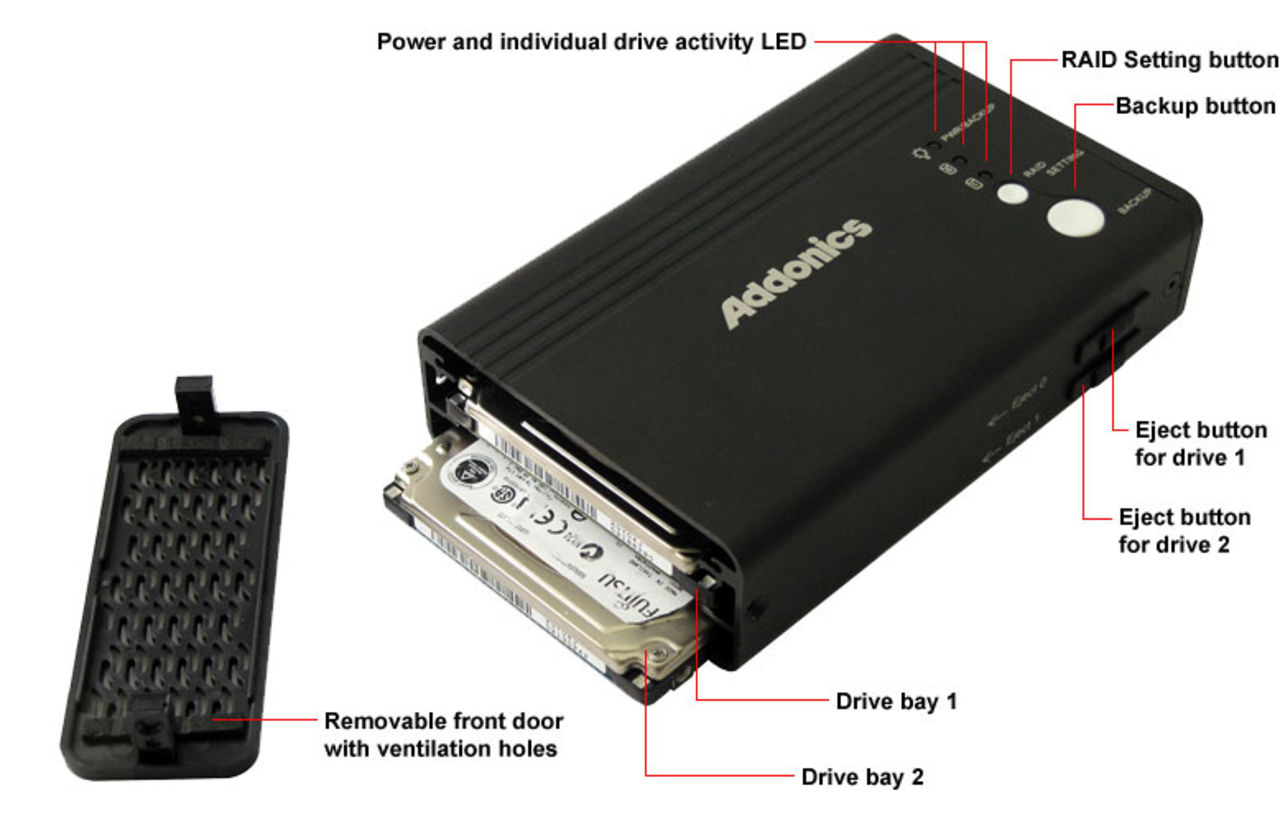 Addonics Portable Dual Drive
