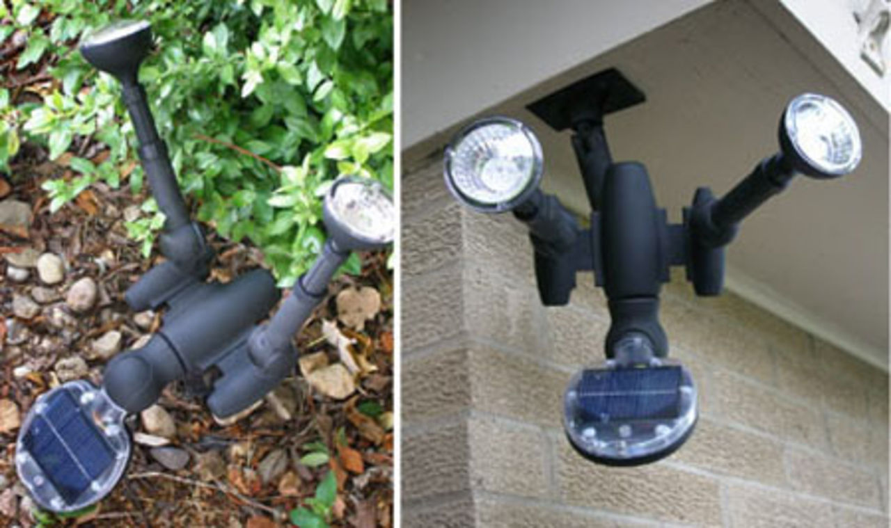 Solcellsdriven lampa med fjärrkontroll