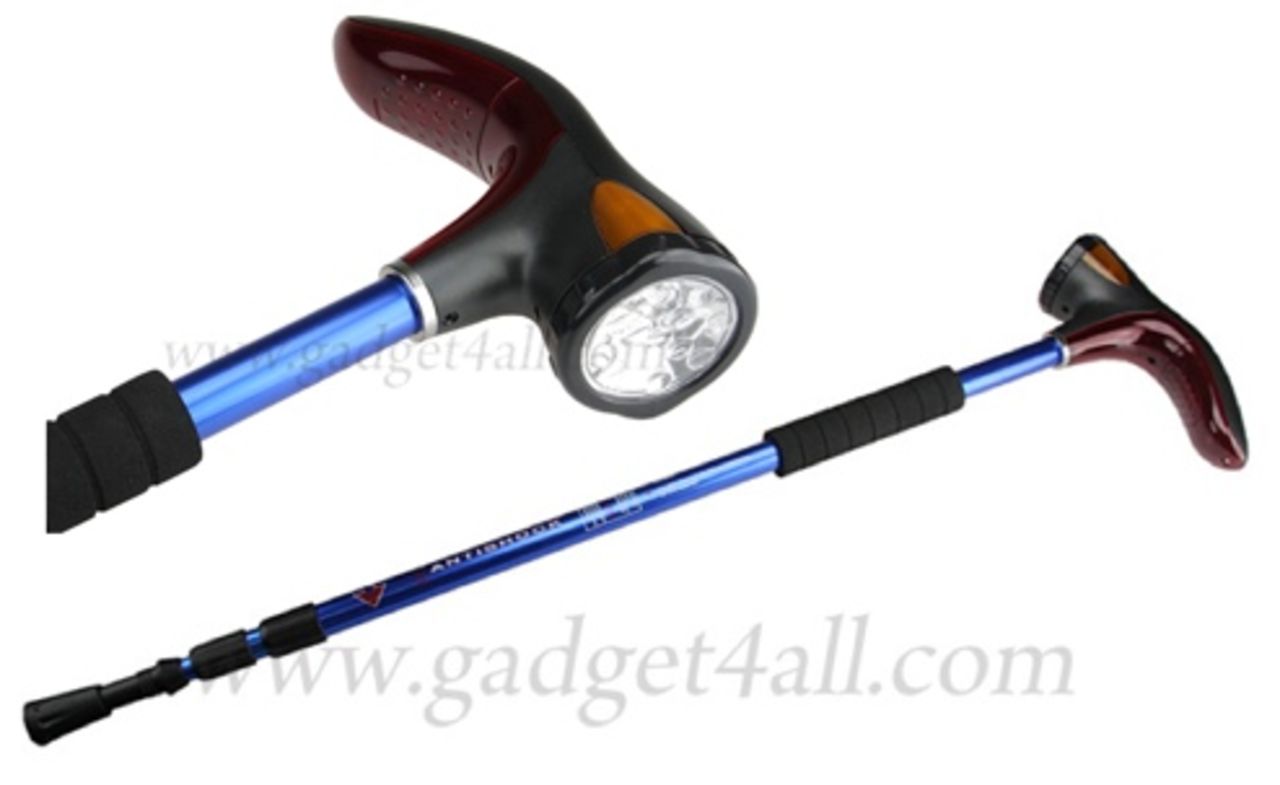 Käpp med lampa, fjädring och annat