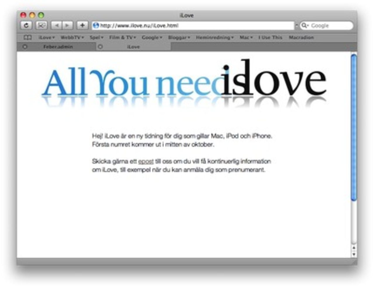 Nu startar jag en ny Mac-tidning