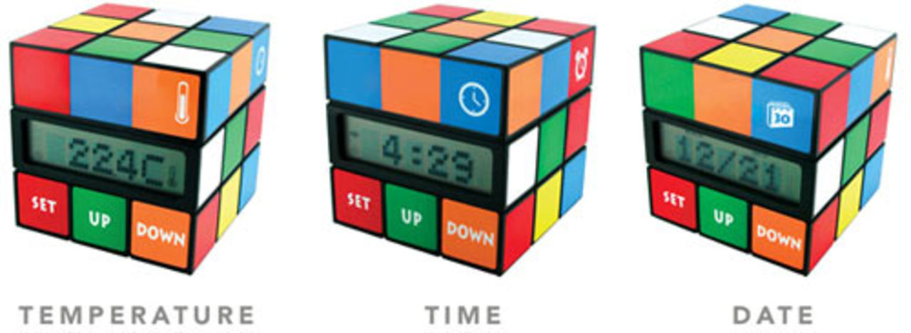 Rubiks kub-klocka
