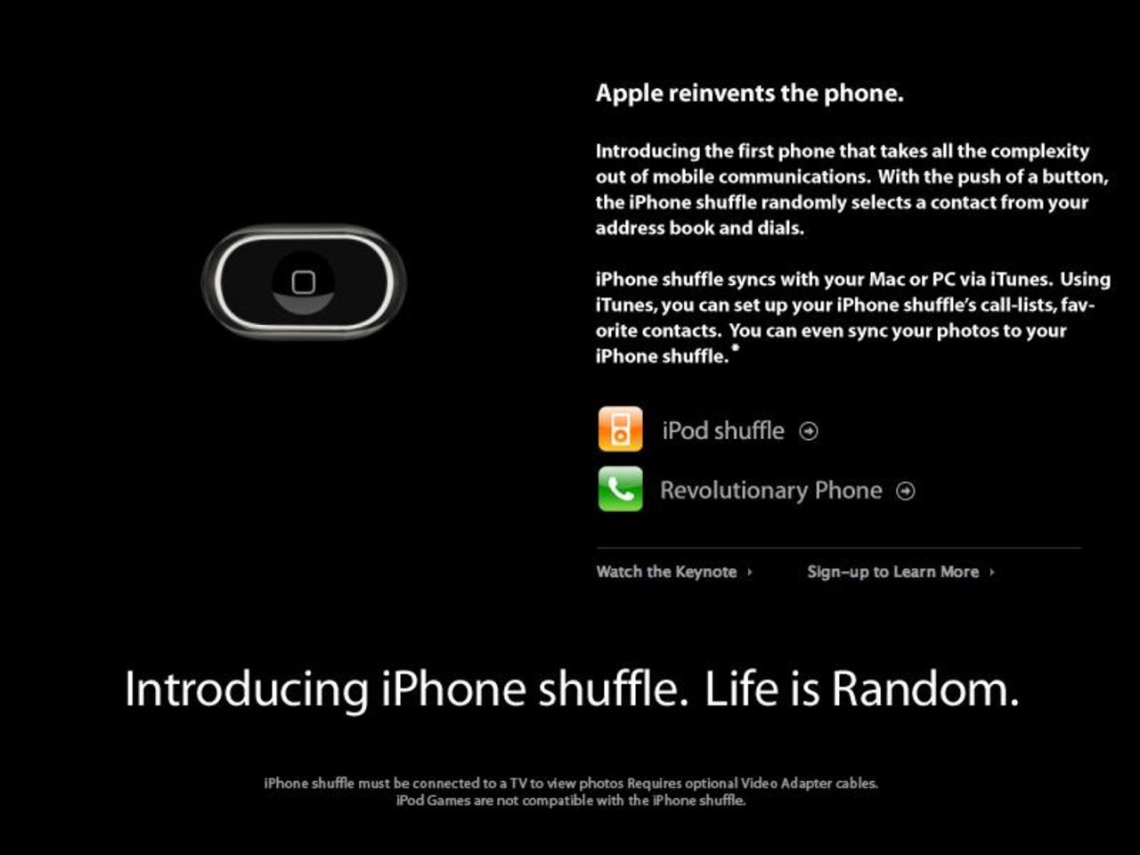 Kommer iPhone shuffle?