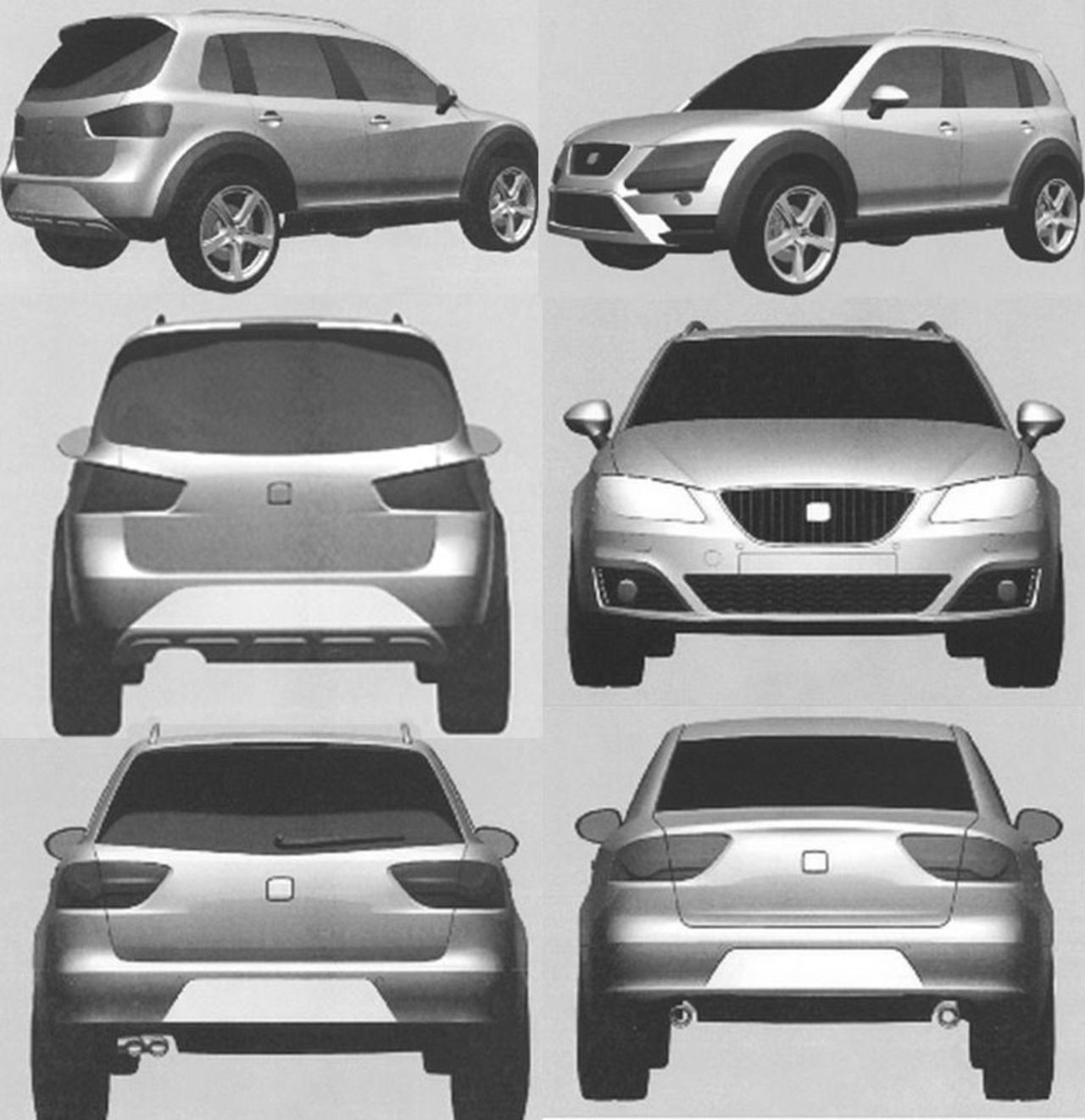 Seat visar konstiga bilder på kommande modeller