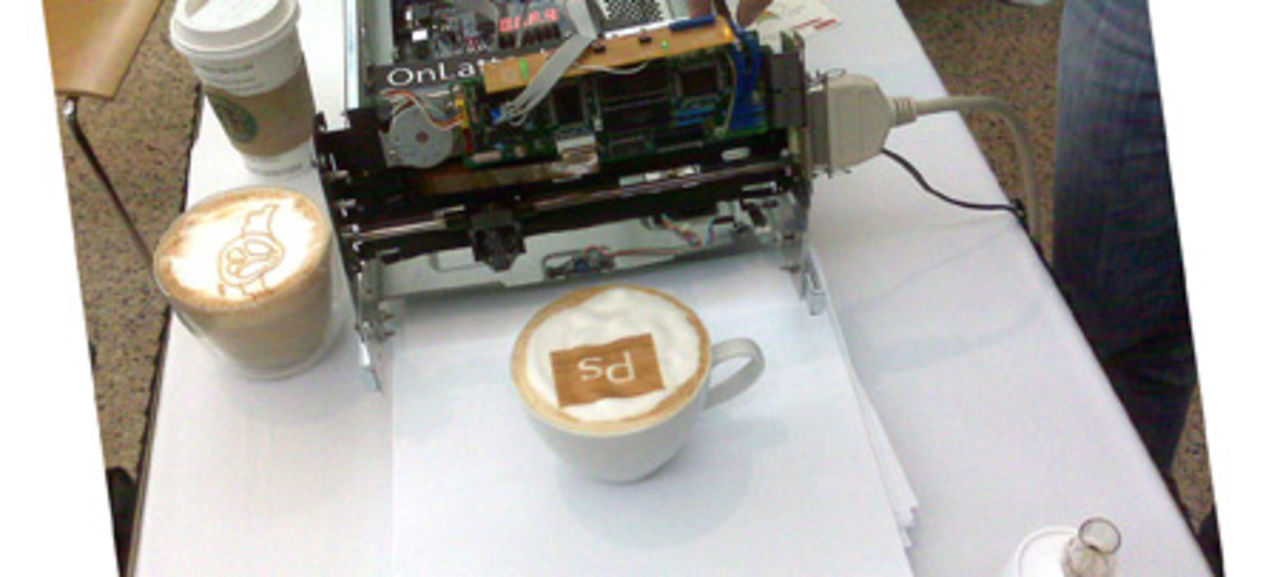 Photoshoppad latte.