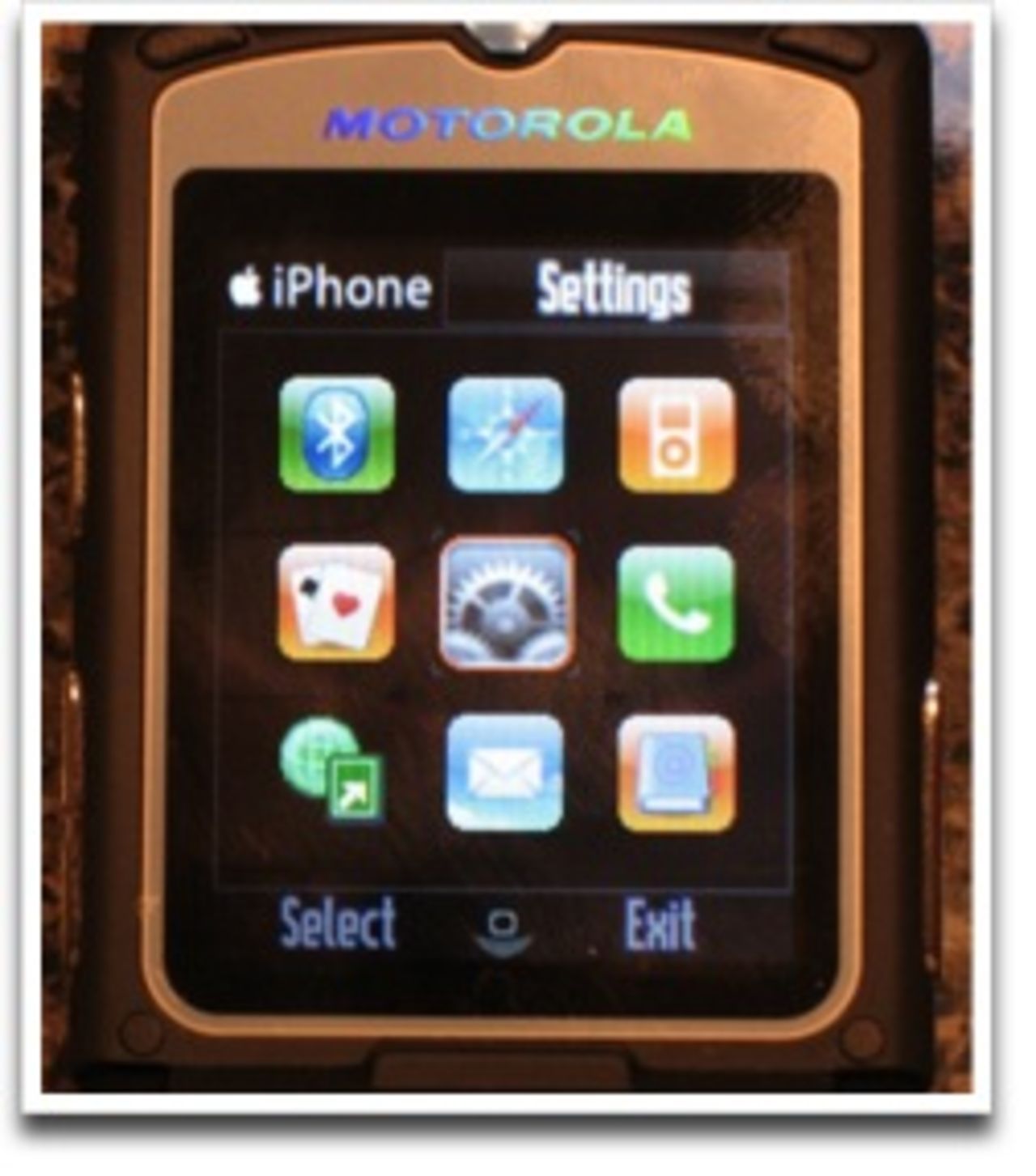 iPhone-tema för Motorola RAZR