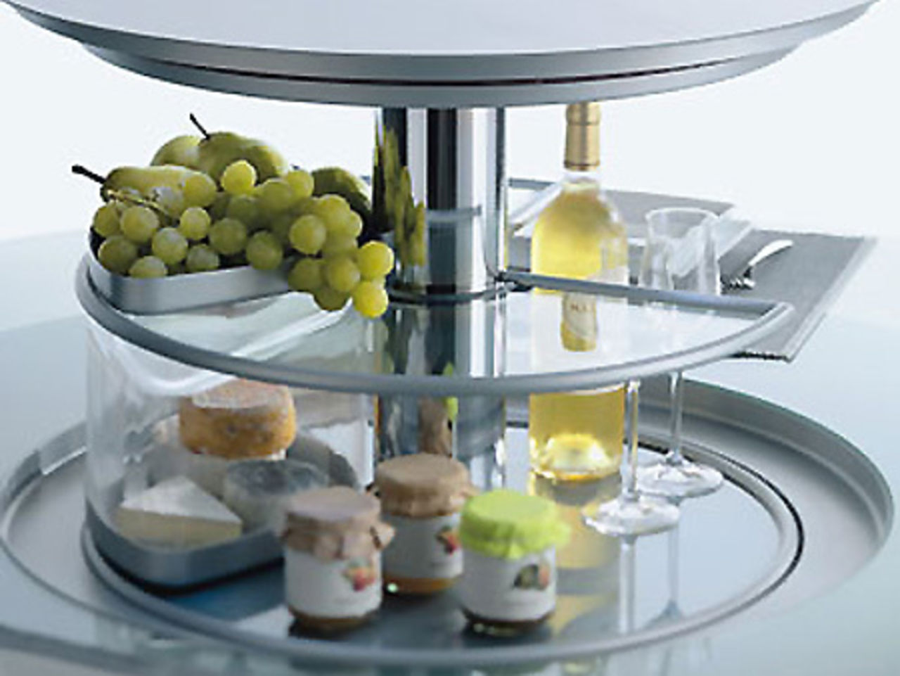 Bordet med inbyggd kyl