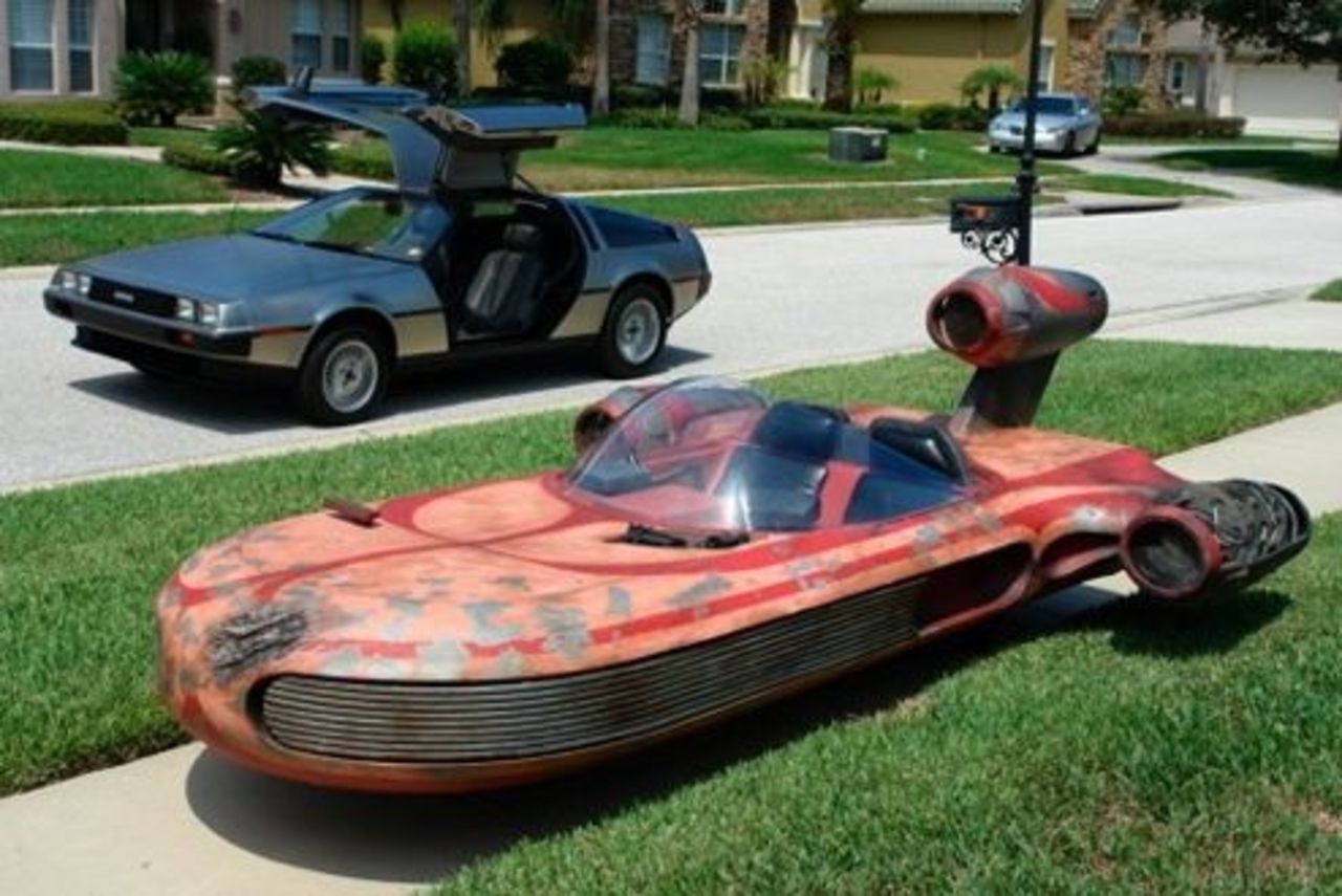 Replika av Luke Skywalker's X-34 Landspeeder