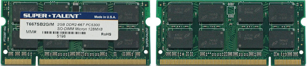 2GB SO-DIMM på en krets