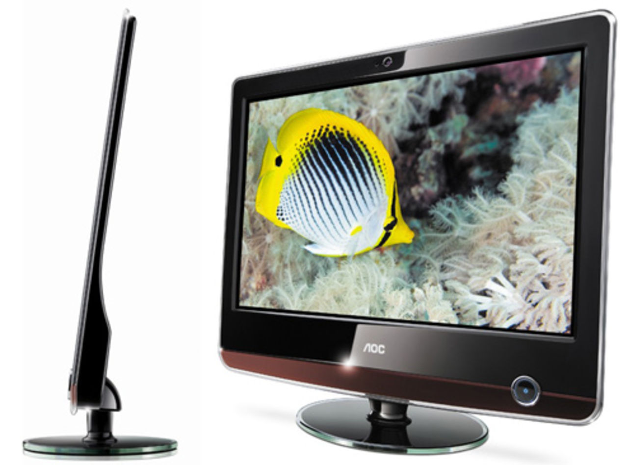 En mycket tunn LCD-monitor