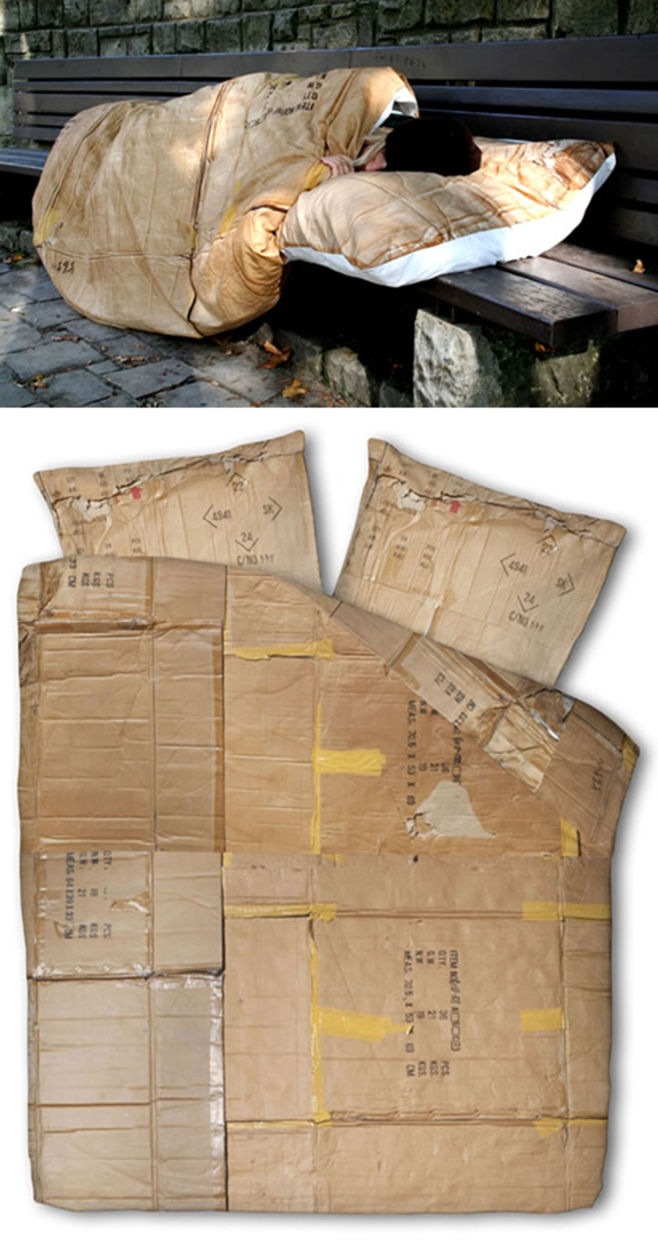 Dra en kartong över dig