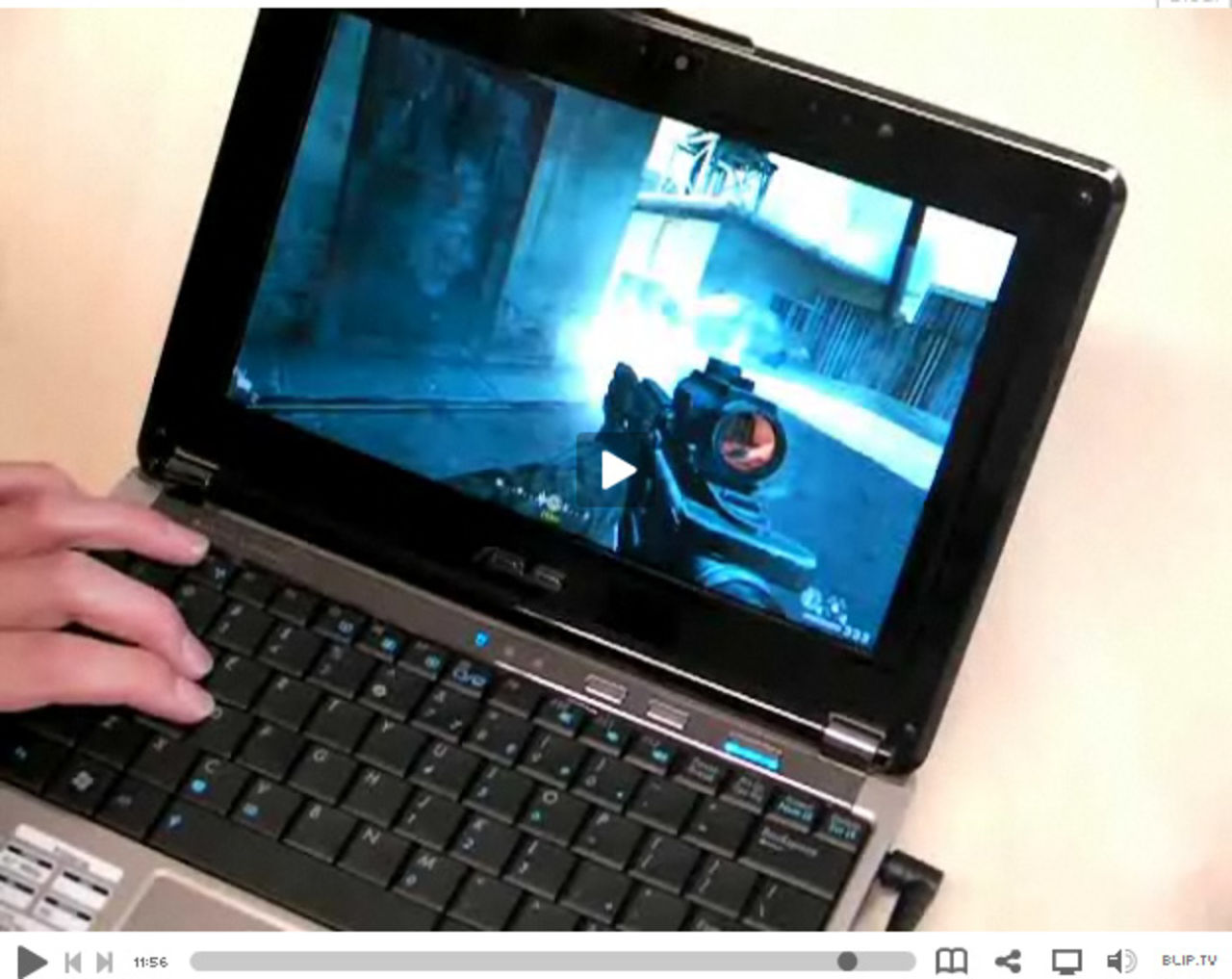 Asus N10 kör Call of Duty 4
