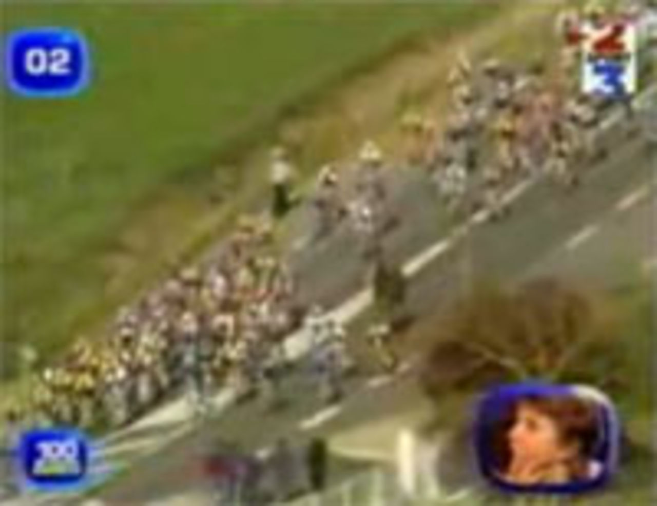 Häst flyr under Tour De France