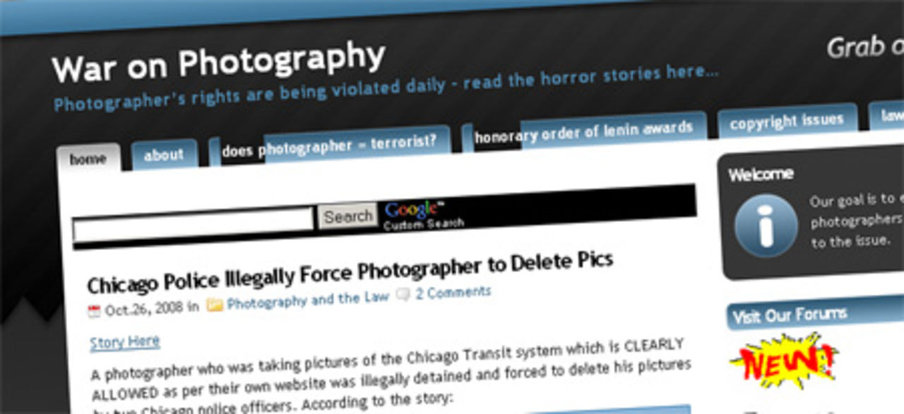 Blogg: War on Photography