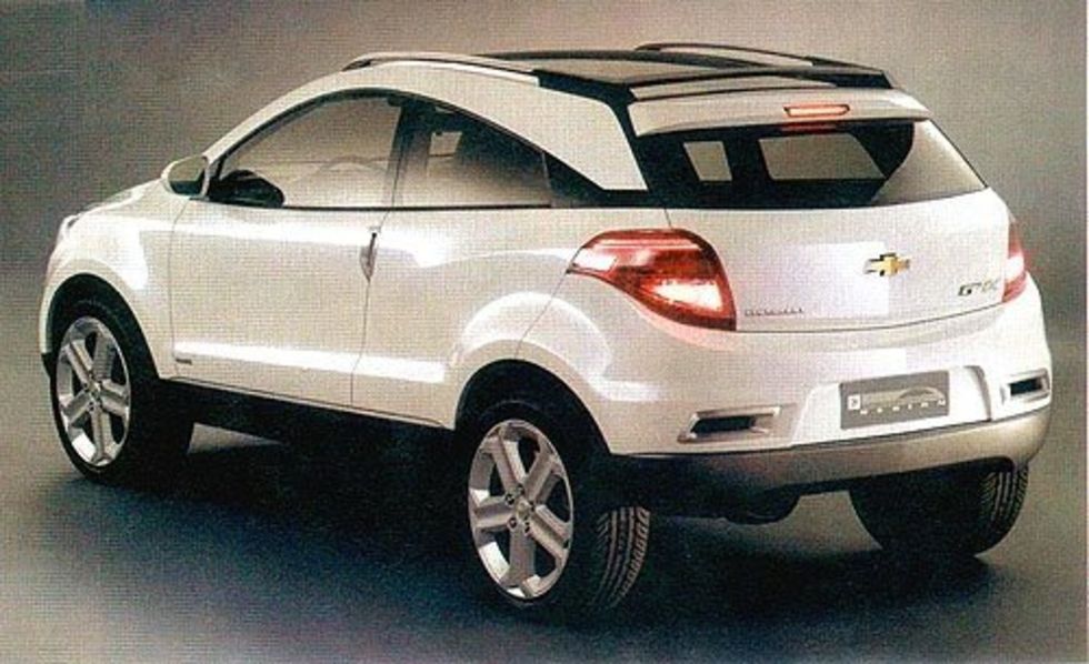 Chevrolet GPiX Concept. Bildläcka. Feber / Bil