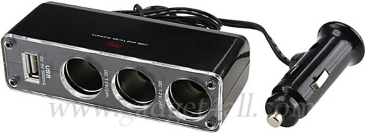 USB-port och cigarettuttag