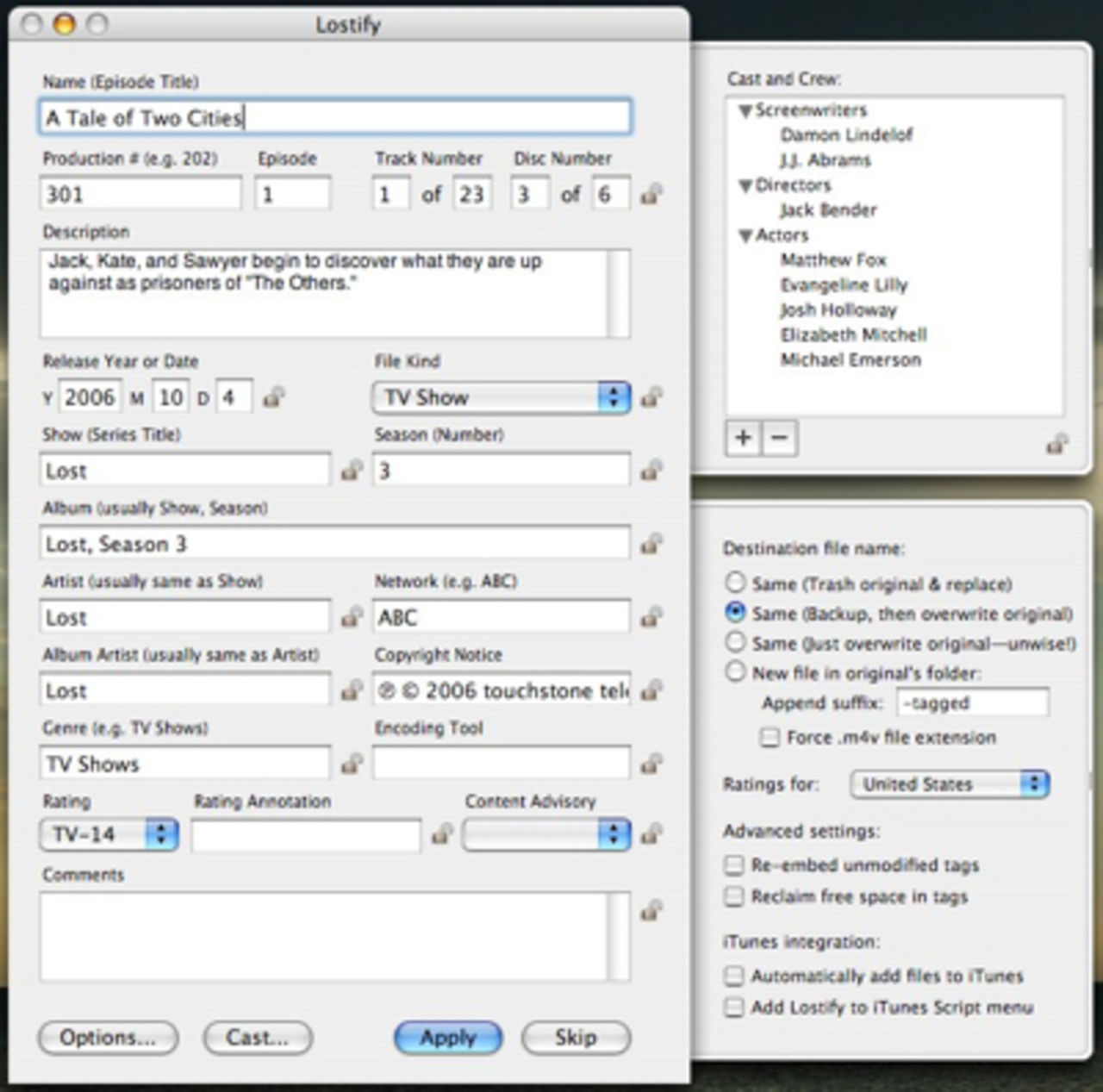 Sortera dina tv-serier i iTunes