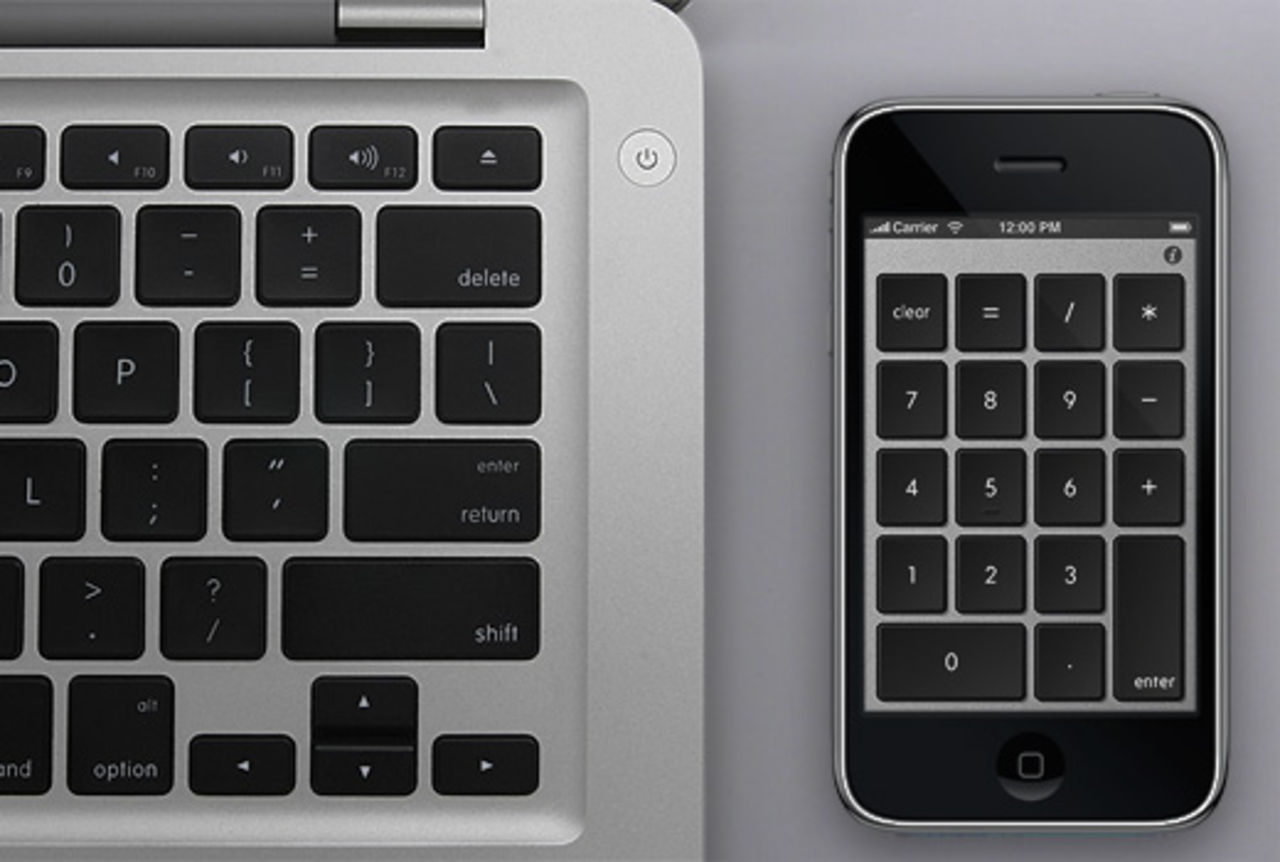 Använd iPhone som numeriskt tangentbord