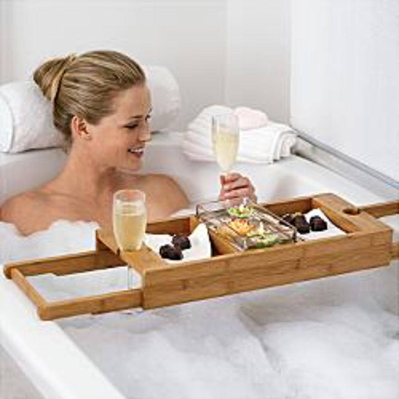 Romantiskt bad på Alla hjärtans dag