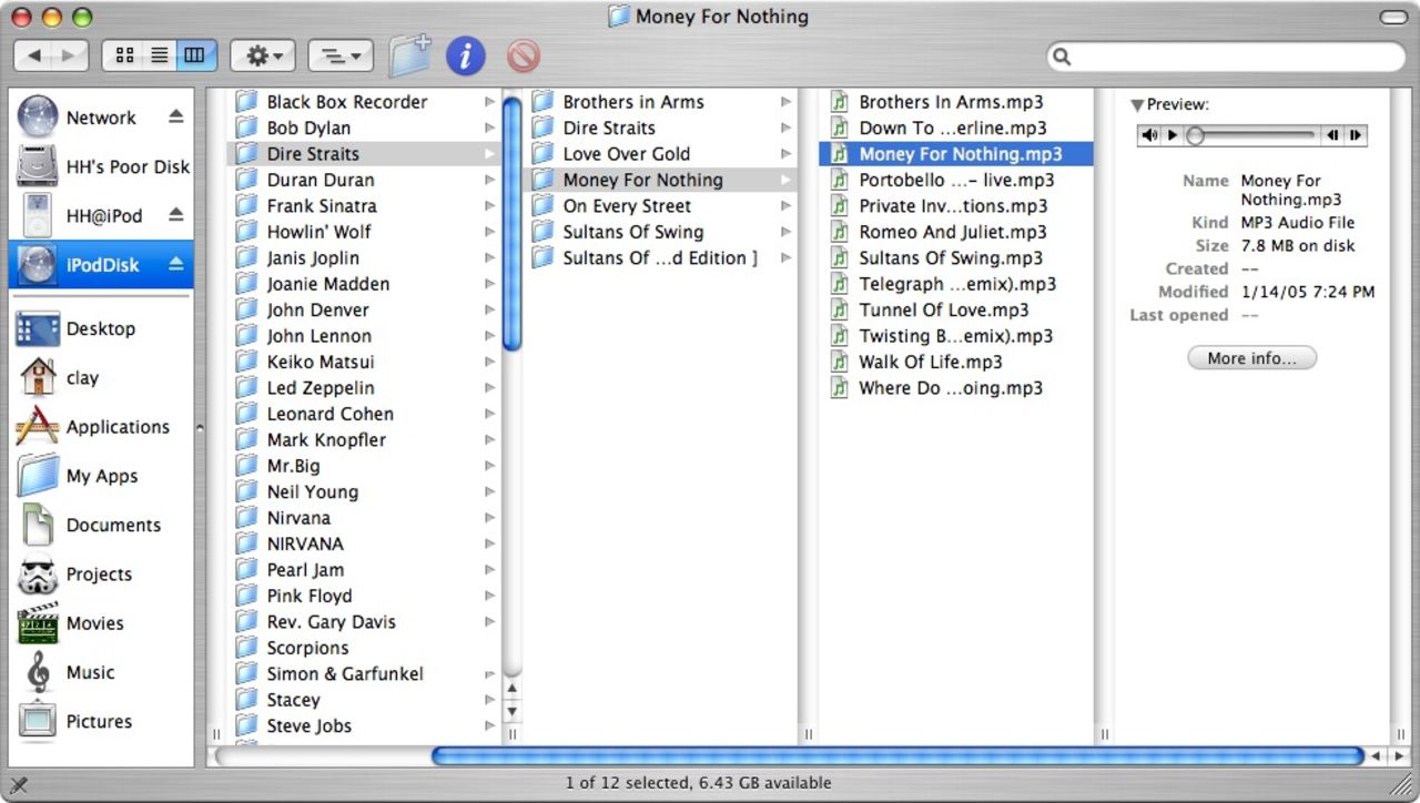 För över musik från iPod