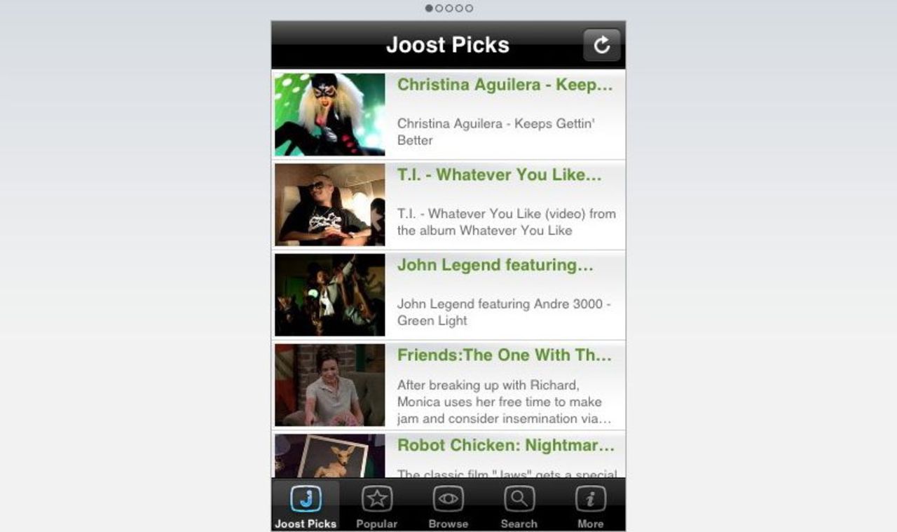 Joost nu i din iPhone