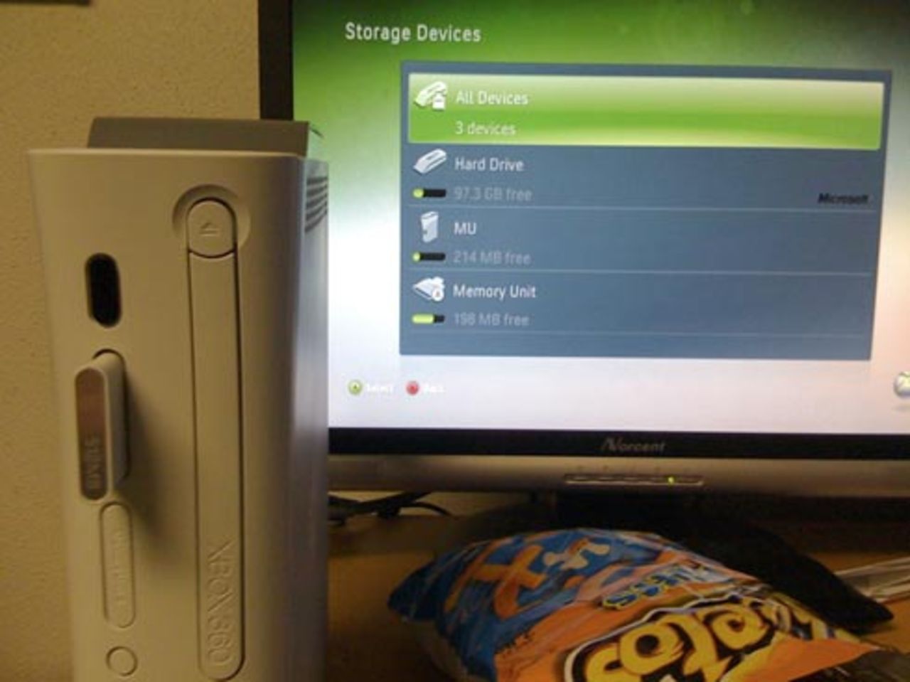 Internt minne i nya krysslådor