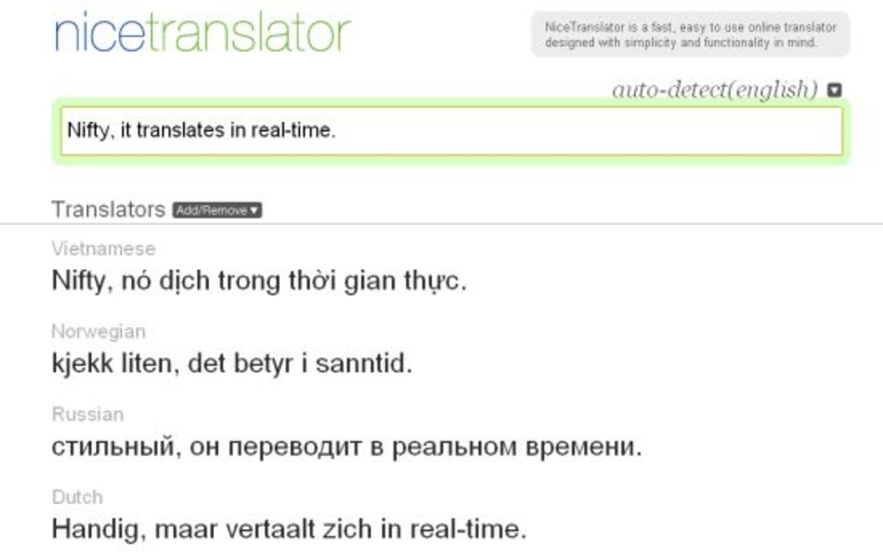 Nice Translator