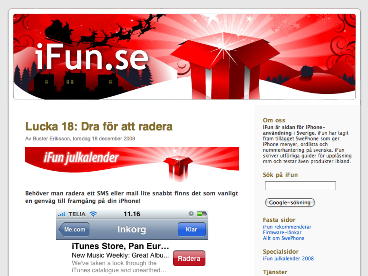 iFun har julkalender