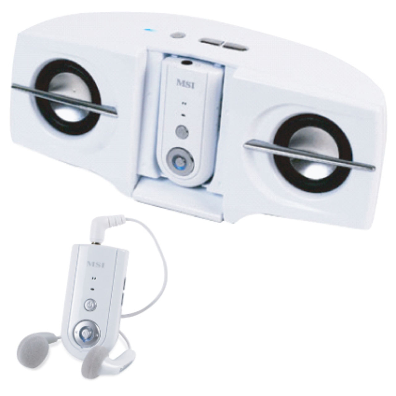 Hörlurs och högtalarkombo