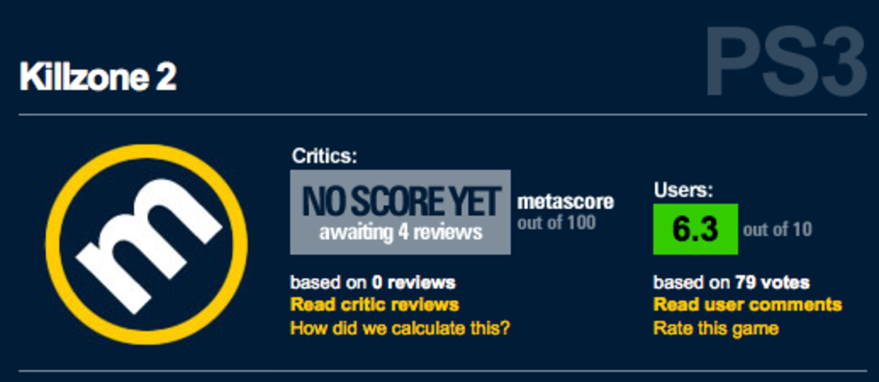 Metacritic-kriget fortsätter