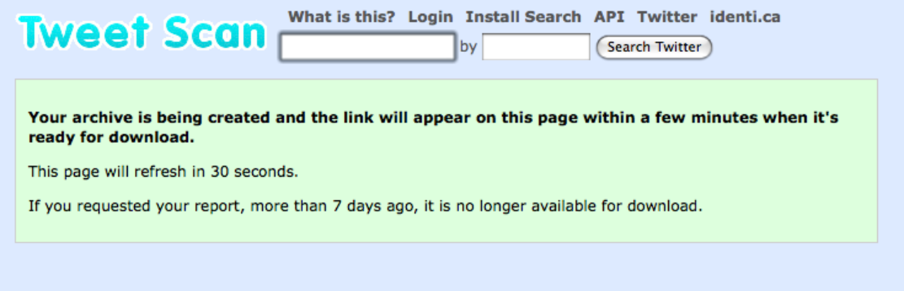 Tweet Scan