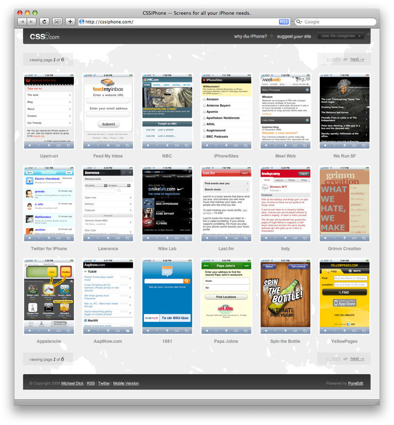 Få inspiration till iPhone-siten