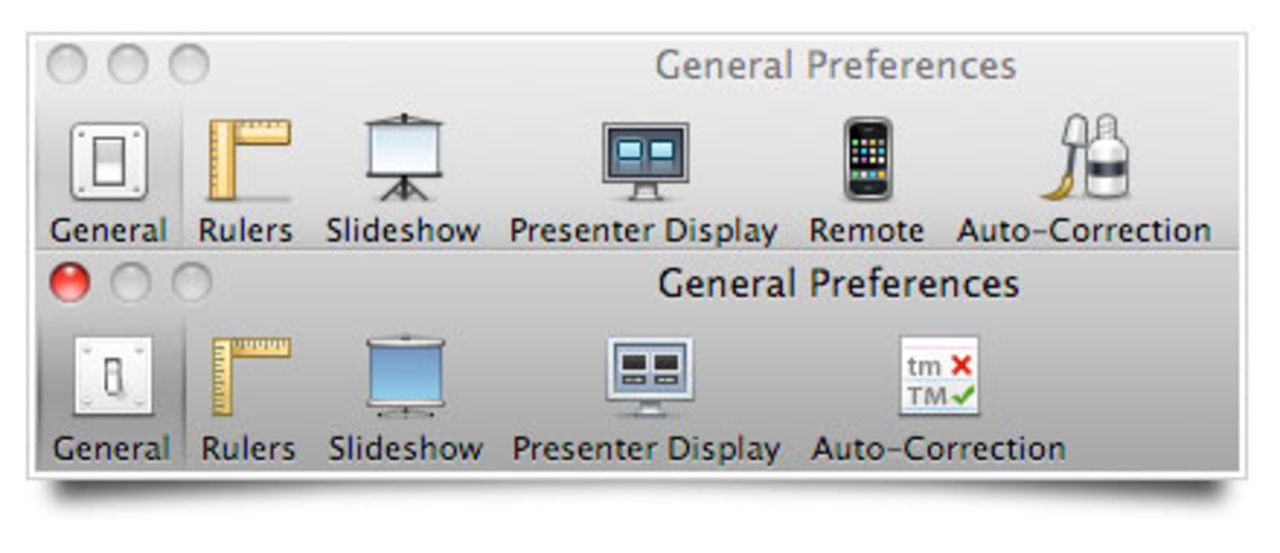 Genomgång av gränssnittsförändringar