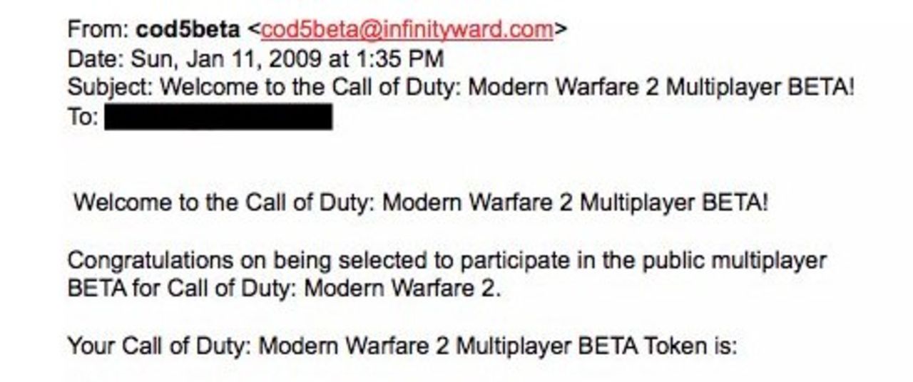 Akta dig för falska CoD 5-betakoder