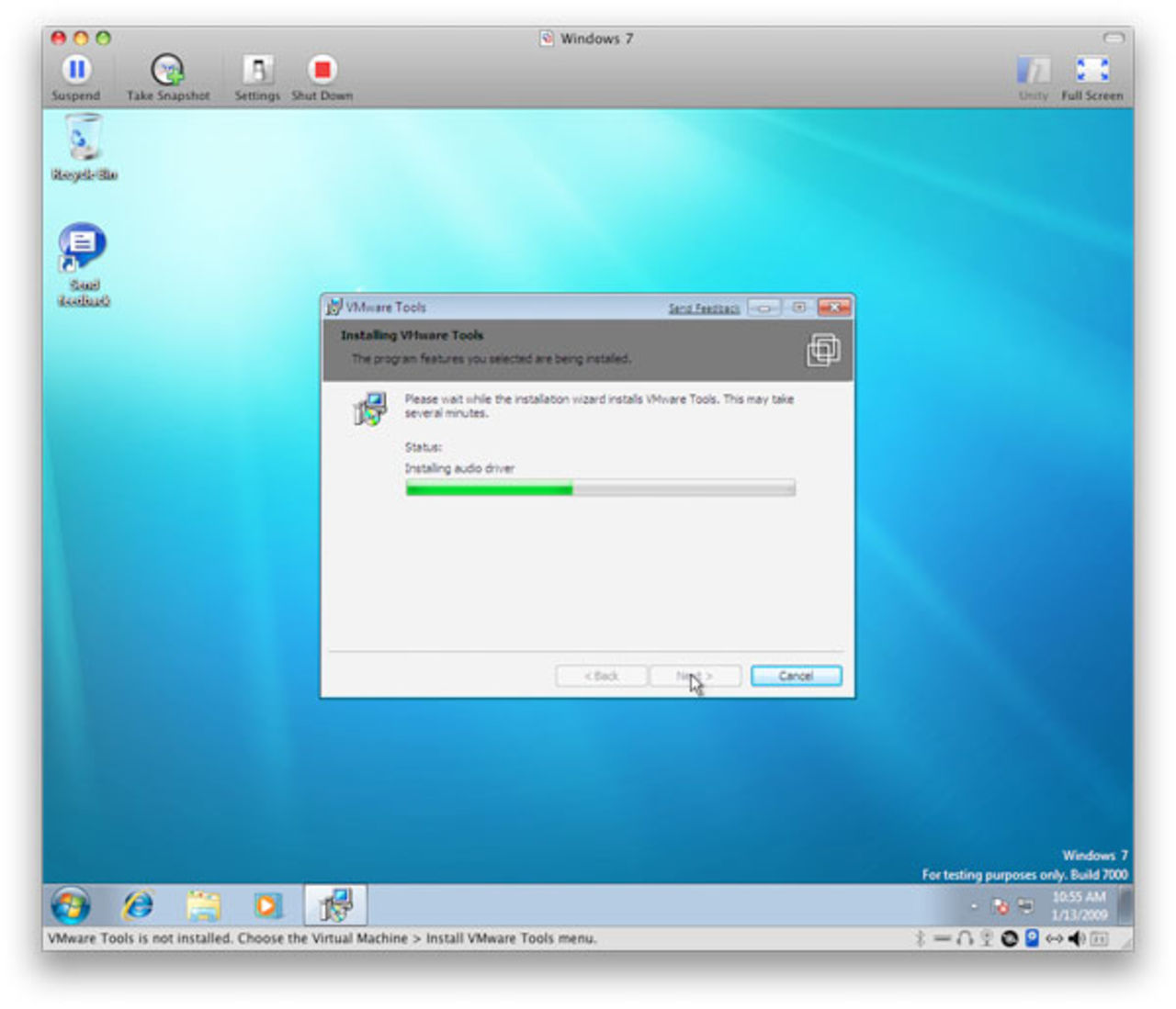 Windows 7 på WMWare
