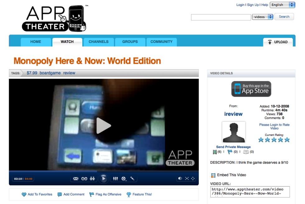 Videorecensioner av iPhone-appar
